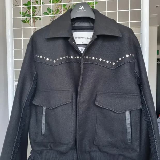 앤더슨벨 웨스턴 울 블루종 자켓