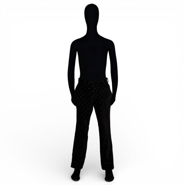 gucci velvet tailored pants