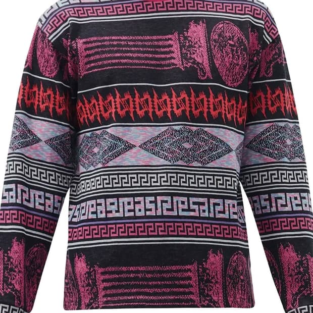 Aries 긴팔: Column Jacquard Cotton L/S