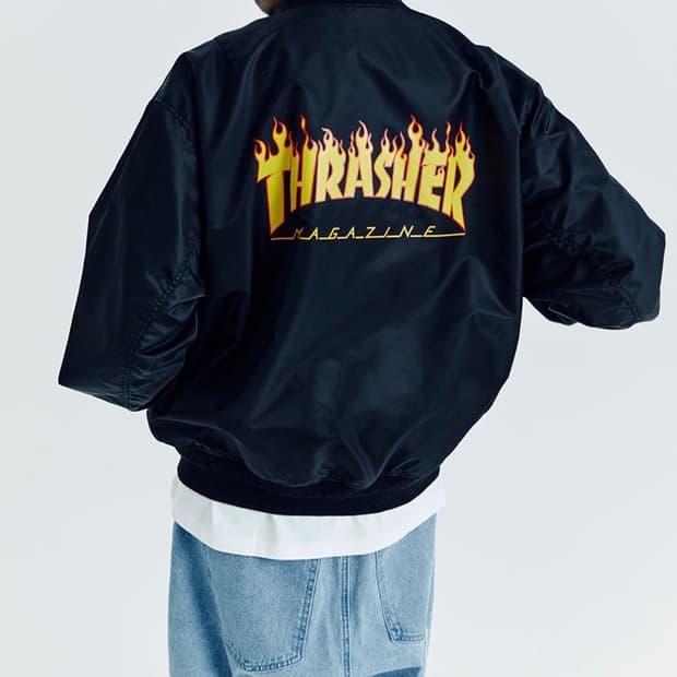 [XL] 트래셔(Thrasher, 트레셔) MA1 마원 점퍼 자켓 / 블