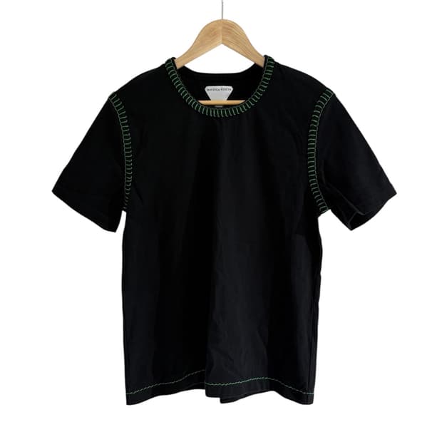 보테가 베네타 오버로크 스티치 티셔츠