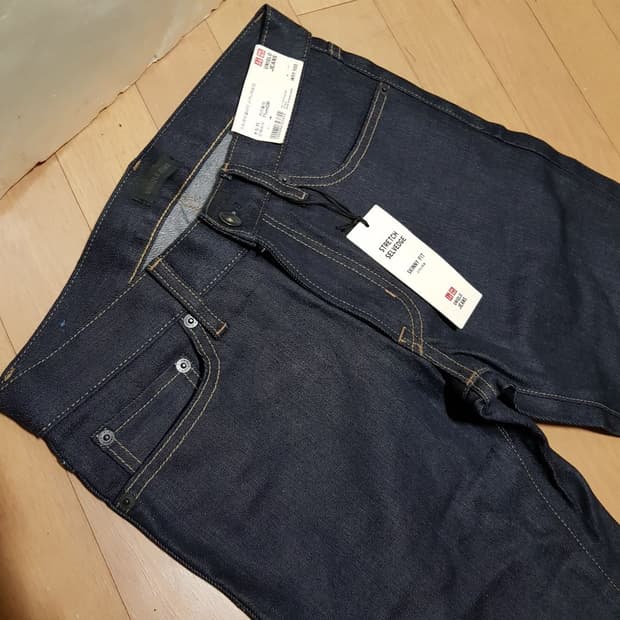 새옷 28인치/ 유니클로 셀비지데님/와-하사