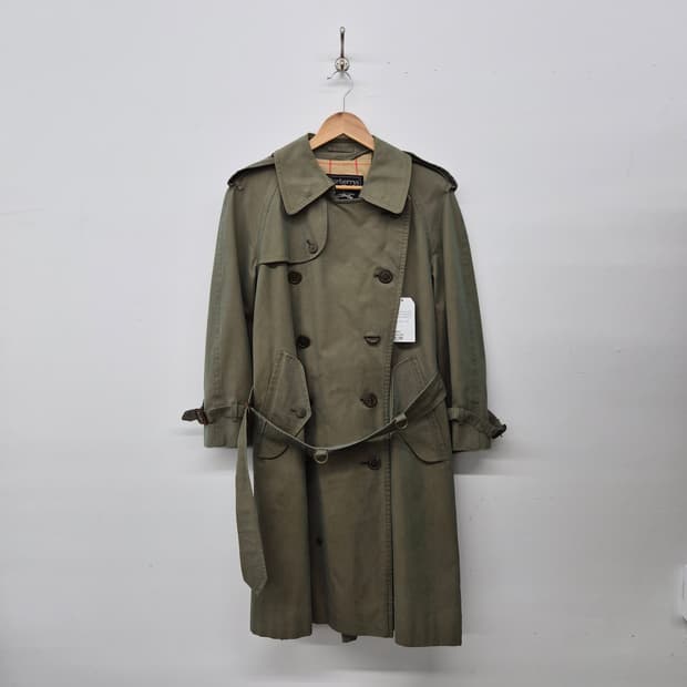 버버리 트렌치 코트 카키색 남녀공용 M