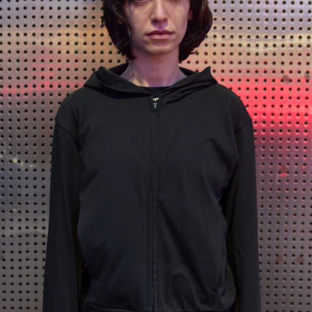 lounge hoodzipup 2size ( black )