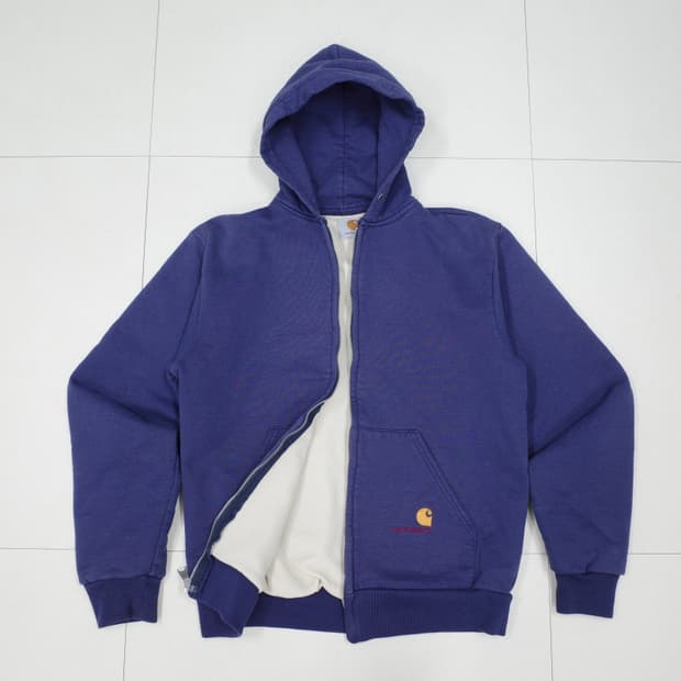 80s 칼하트 써멀 와플 후드 집업M 