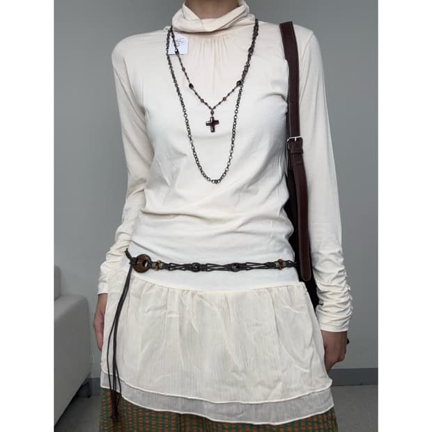 빈티지 데드스탁 레이어드 이너 원피스