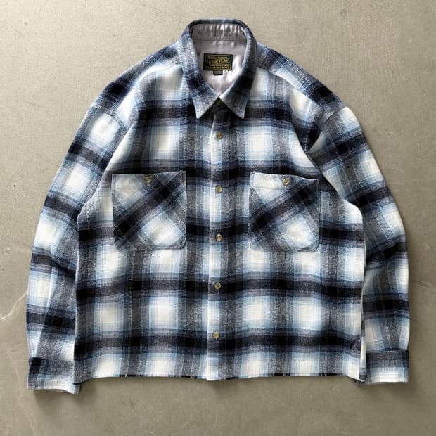 Vintage Fire Flag Flannel Cropped Shirt