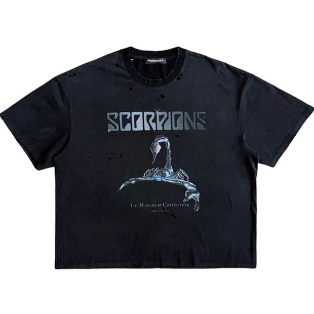 SCORPIONS 플래티넘 컬렉션 크롭 티셔츠