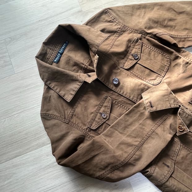 폴로 랄프로렌 일본 빈티지 셔츠 브라운