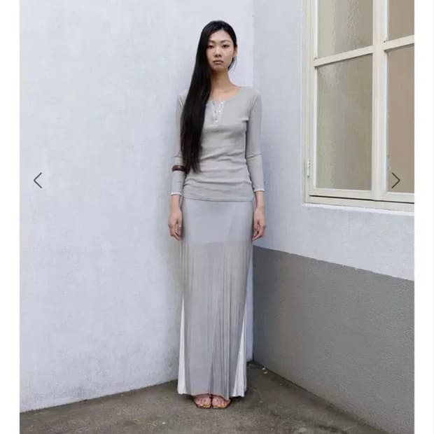 퍼스널랭귀지 드롭 스커트 택달린 상품