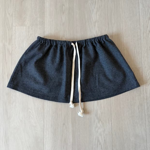 카셀 울 레이어드 스커트