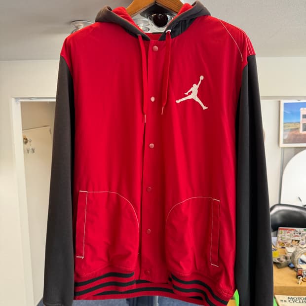 조던 면/나일론 후드 집업 자켓 XL