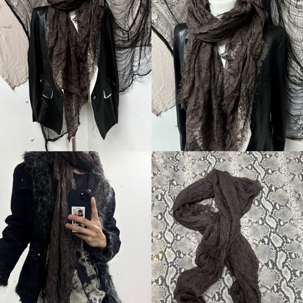 7Grunge Mood Brown Scarf 3.2