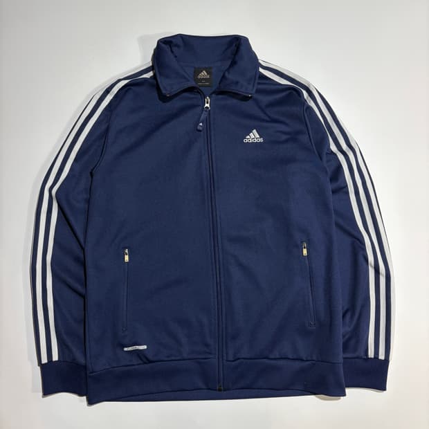 아디다스 네이비 삼선 트랙 집업