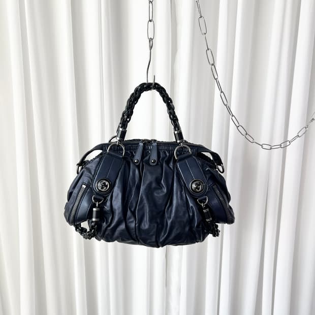 구찌 x 톰포드 바부슈카 갤럭시 미드나잇 블루 숄더백