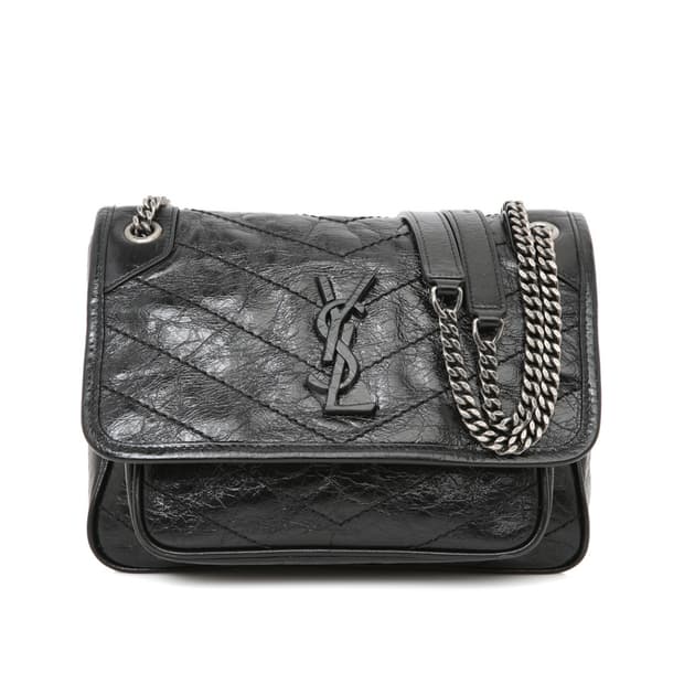 생로랑 니키 체인숄더 베이비 블랙 크로스백 633160