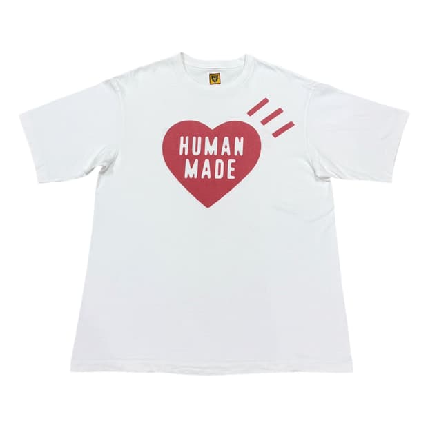 휴먼메이드 데일리 날짜 반팔티 화이트 L
