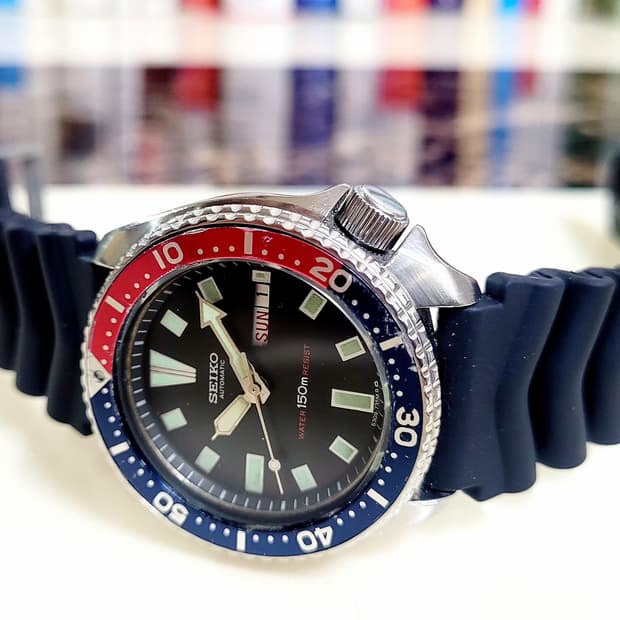 세이코 다이버 펩시 자동시계