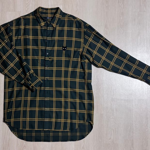 송지오 옴므 지제로 체크셔츠 48