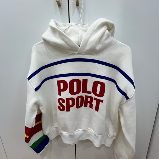 폴로 스포츠 크롭후드티