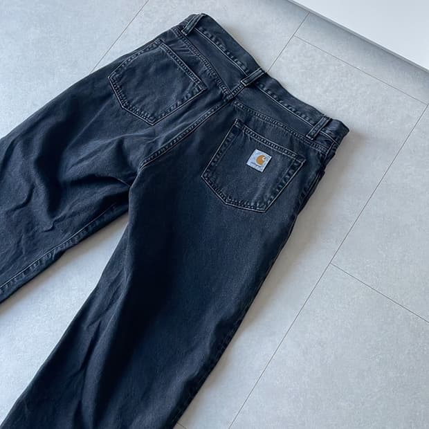 칼하트 랜던 와이드 데님 블랙 색상 32사이즈