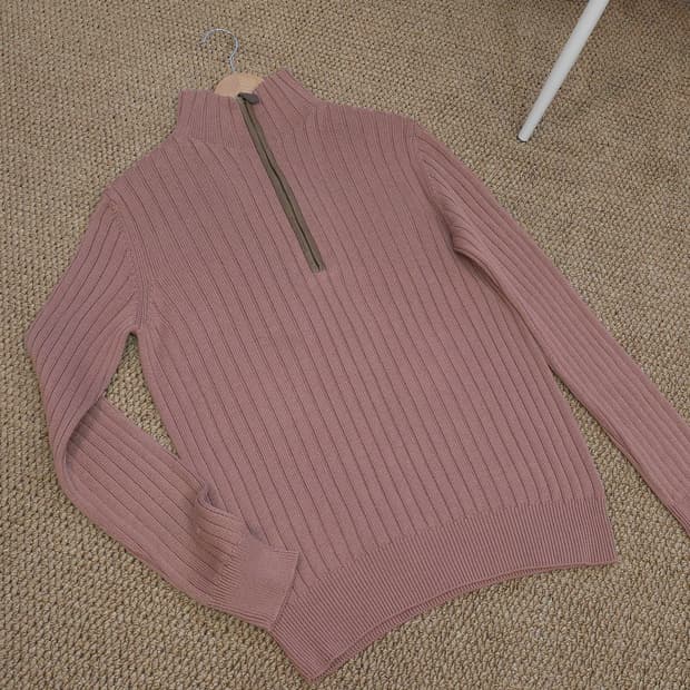 이태리정품 에르메스 반집업 니트