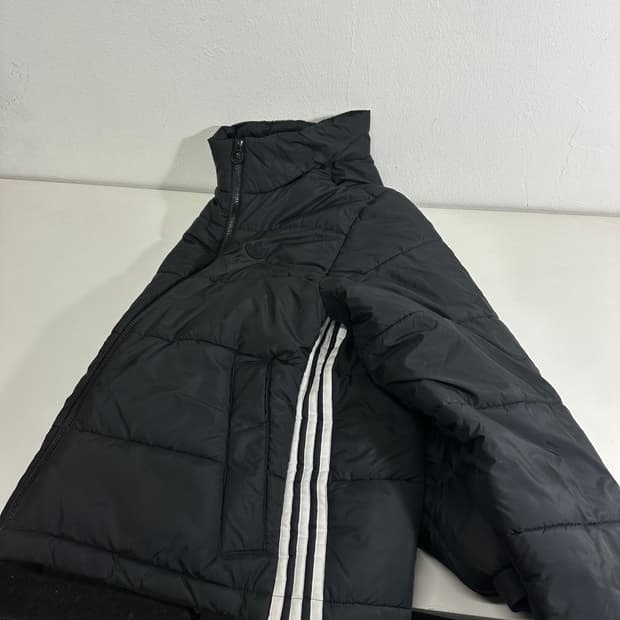 M 아디다스오리지날 블랙 불꽃로고 패딩점퍼
