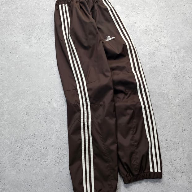 대장 아디다스 삼선 브라운 트랙팬츠 바람막이 바지