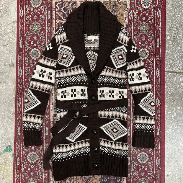 마이클 코어스 코위찬 숄카라 벨트 가디건 [ 55 ]