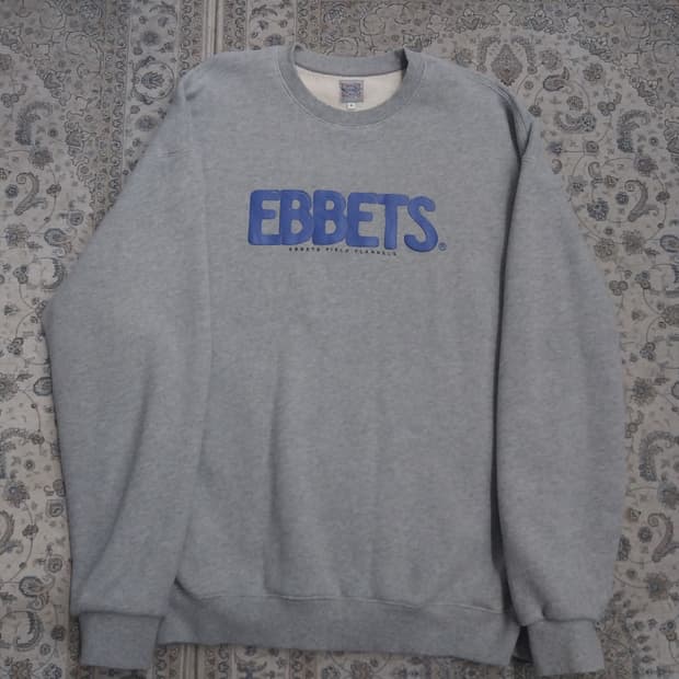 이벳필드 기모 그레이 맨투맨 XL