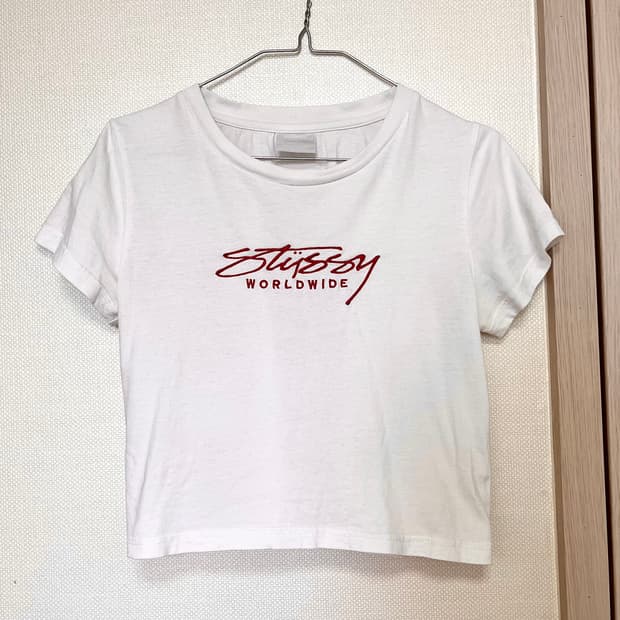 올드스쿨 스투시 크롭 티셔츠 8 