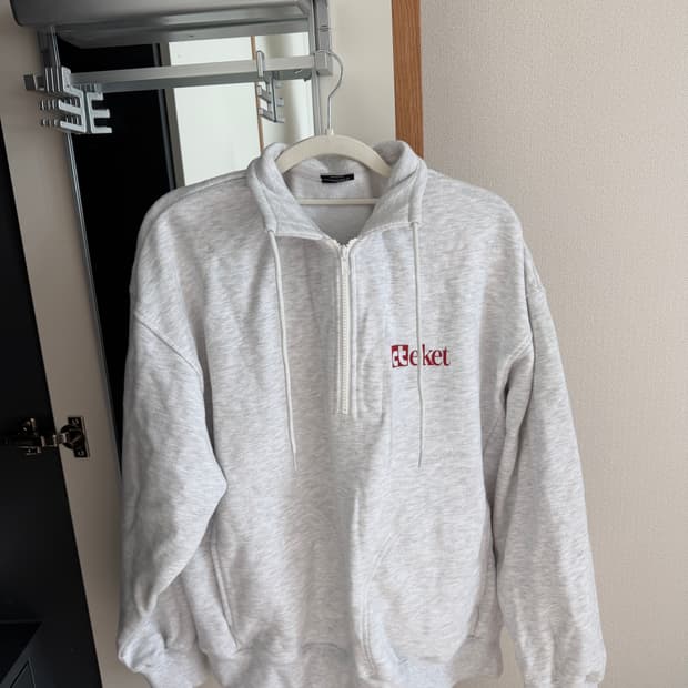 테켓 plan half zipup sweatshirt melange