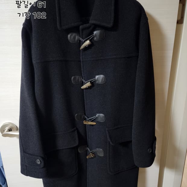 노티카 차콜 헤링본 패턴 더플코트 M(100~105)