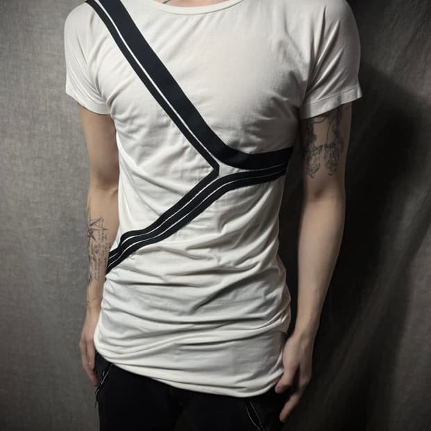 Y-3 Graphic Longline T-Shirt Brand 