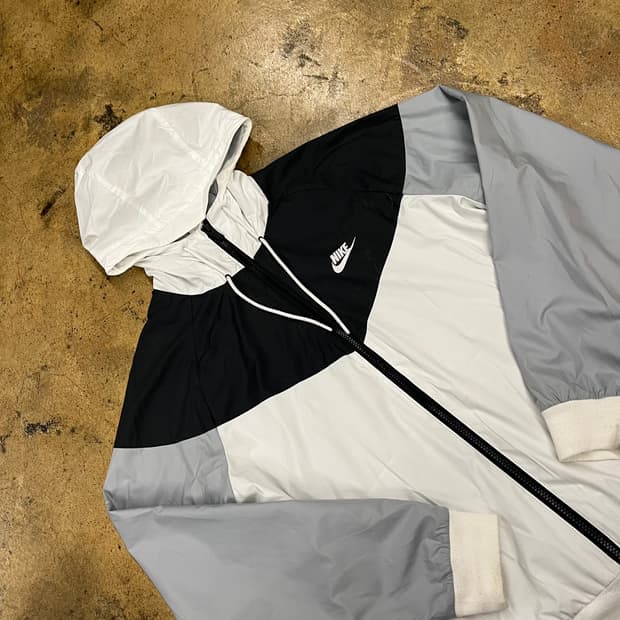 [정품/M] 나이키 바람막이 자켓 블랙 화이트 회색 b10