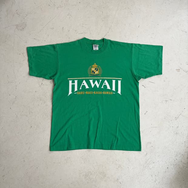 90s USA Hawaii 빈티지 싱글스티치 반팔티 L