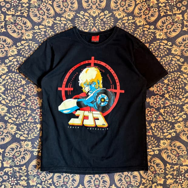 90-00s 빈티지 테라사와 부이치 코브라 애니 티셔츠 밴드 티셔츠