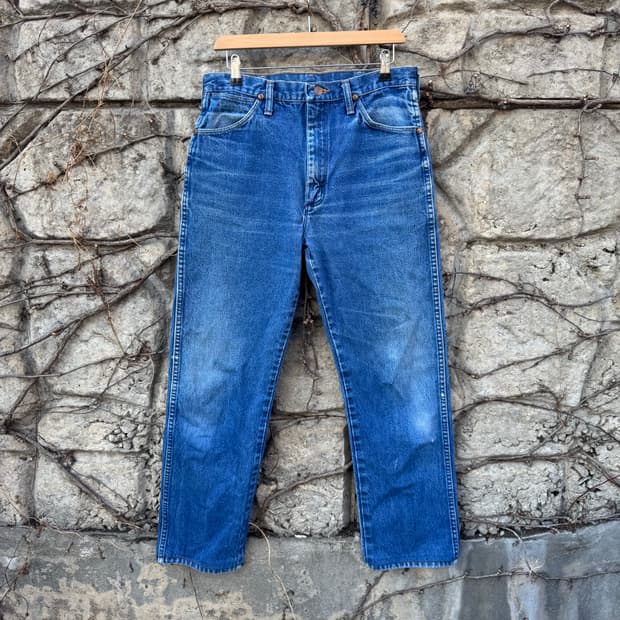 90s 랭글러 빈티지 13mwz 카우보이컷 웨스턴 데님 팬츠
