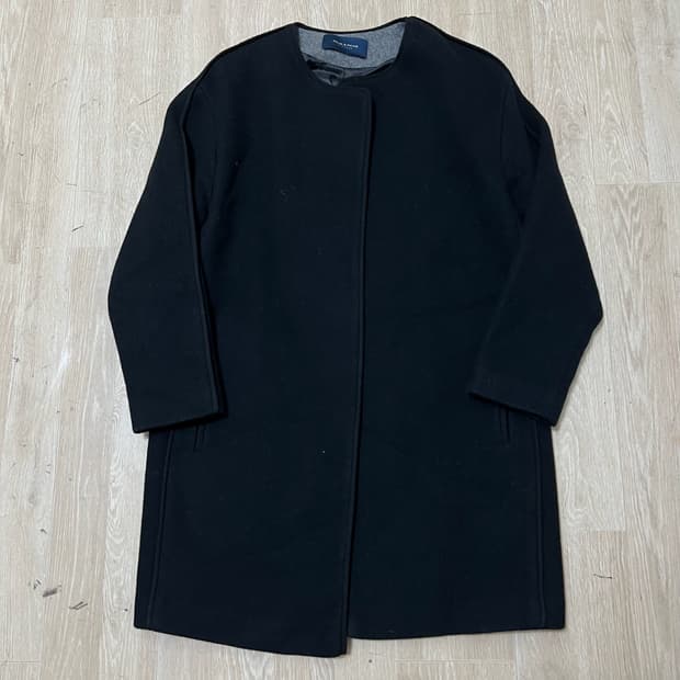 모조에스핀 여성 미니멀 노카라 코트 55-66 