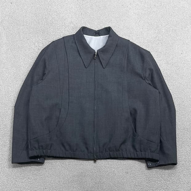 쿠어 Coor 울 블루종 자켓 멜란지토프