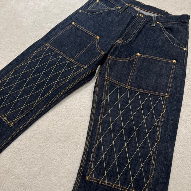 트로피 클로딩 1606W 더블니 데님