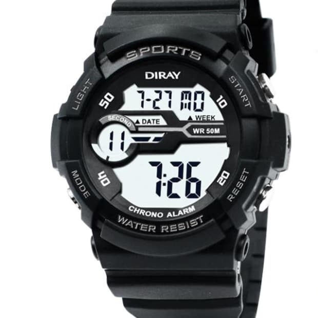 디지털 남자 전자 손목시계 DR-357G(BKBK)판매