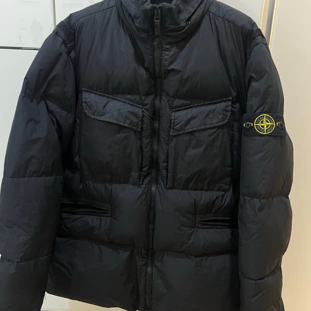 스톤아일랜드 크링클랩스패딩 xl (새상품급)