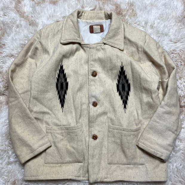 네이티브 아메리카 치마요 울 자켓