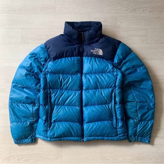 노스페이스 700 다운 패딩 스카이 블루