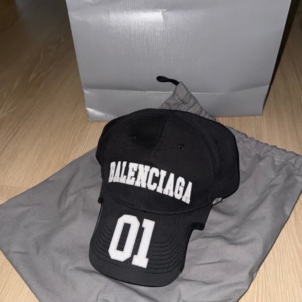 발렌시아가 바스켓볼 시리즈 캡 블랙 L [새상품]