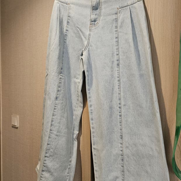 연청 통 와이드청바지