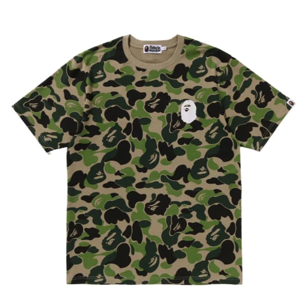 베이프 111 ABC 카모 ASNKA 티셔츠 그린 L