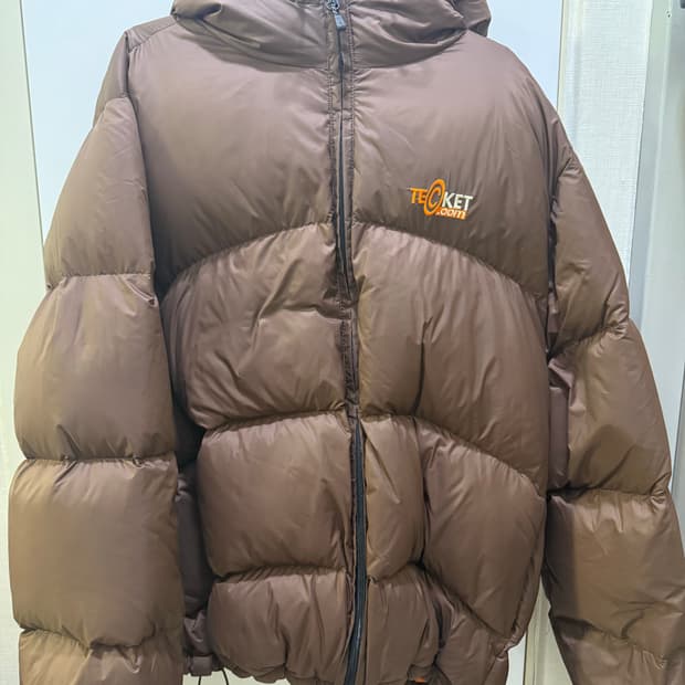 테켓 브라운 패딩 L