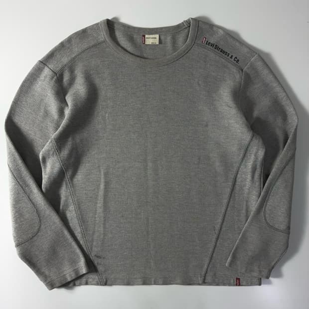 Levi's  리바이스 엘보패치 그레이 롱슬리브  